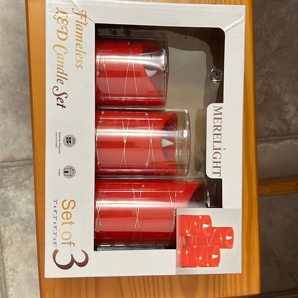 Merelight Flameless LED Candle Set of 3